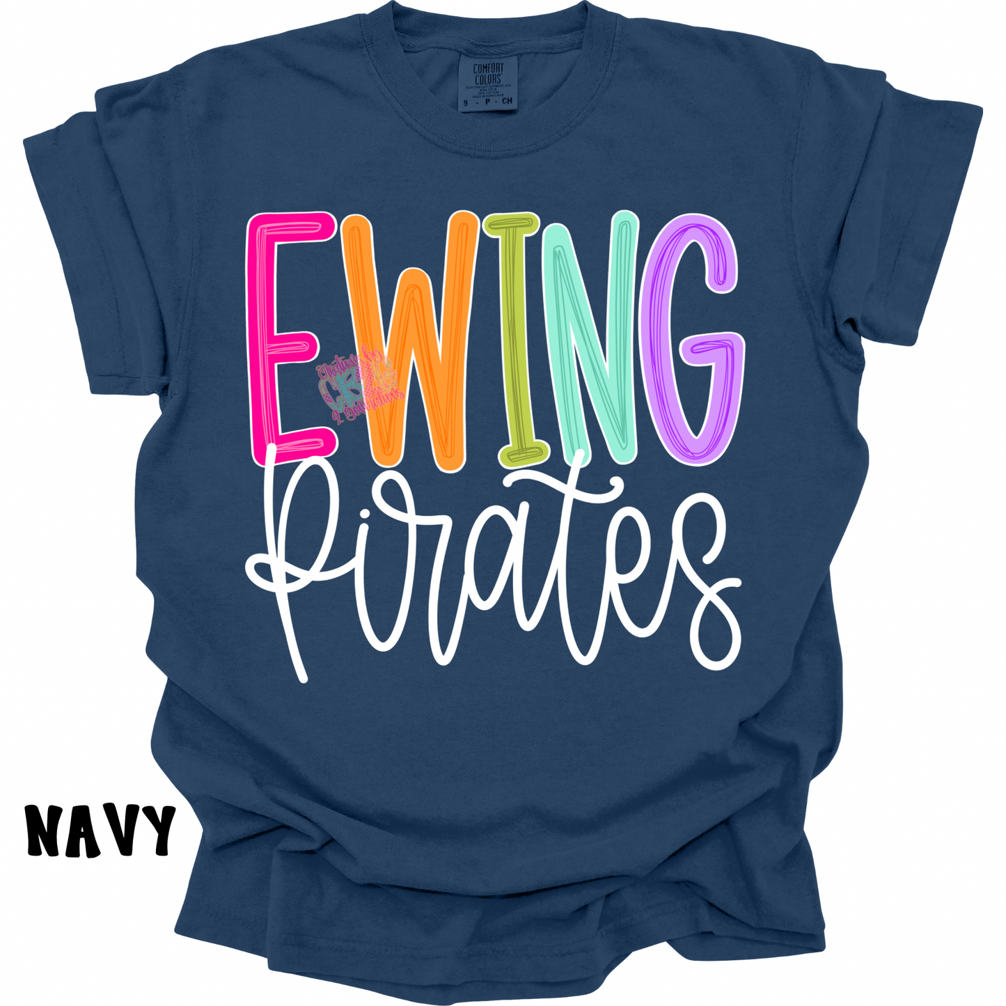 EWING PIRATES COLOR POP WITH WHITE CURSIVE PREORDER (YOUTH)