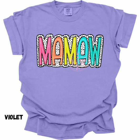 MAMAW COLORFUL WITH BLACK DOTS PREORDER