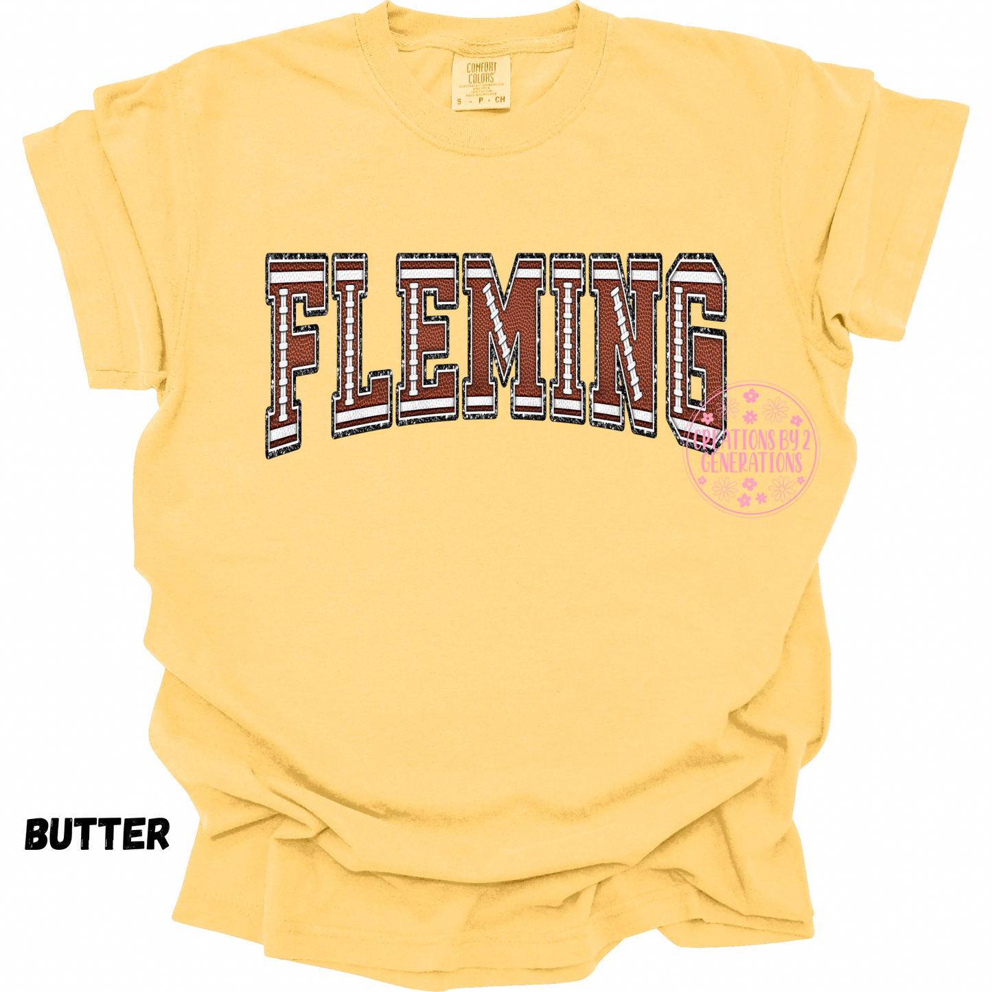 FLEMING FOOTBALL LETTERS PRINT