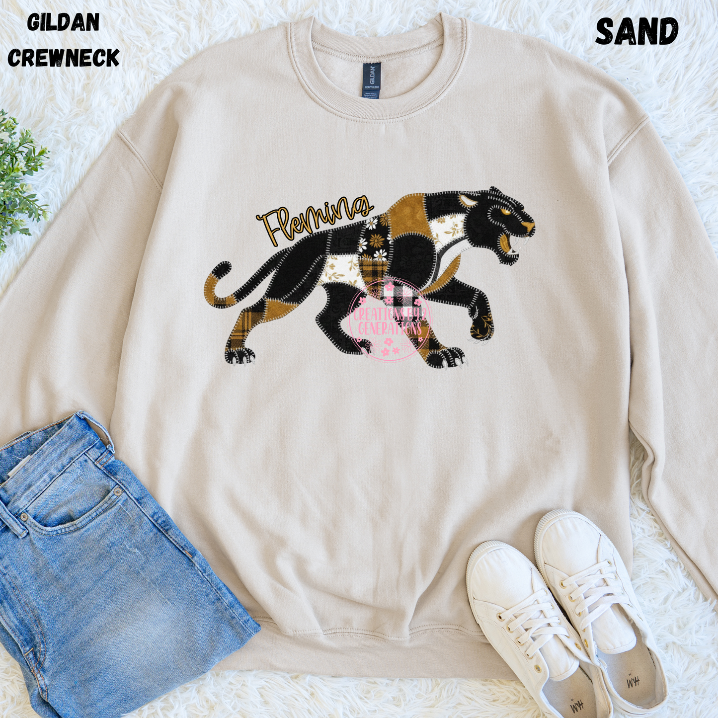 FLEMING PANTHERS QUILTED SWEATSHIRT