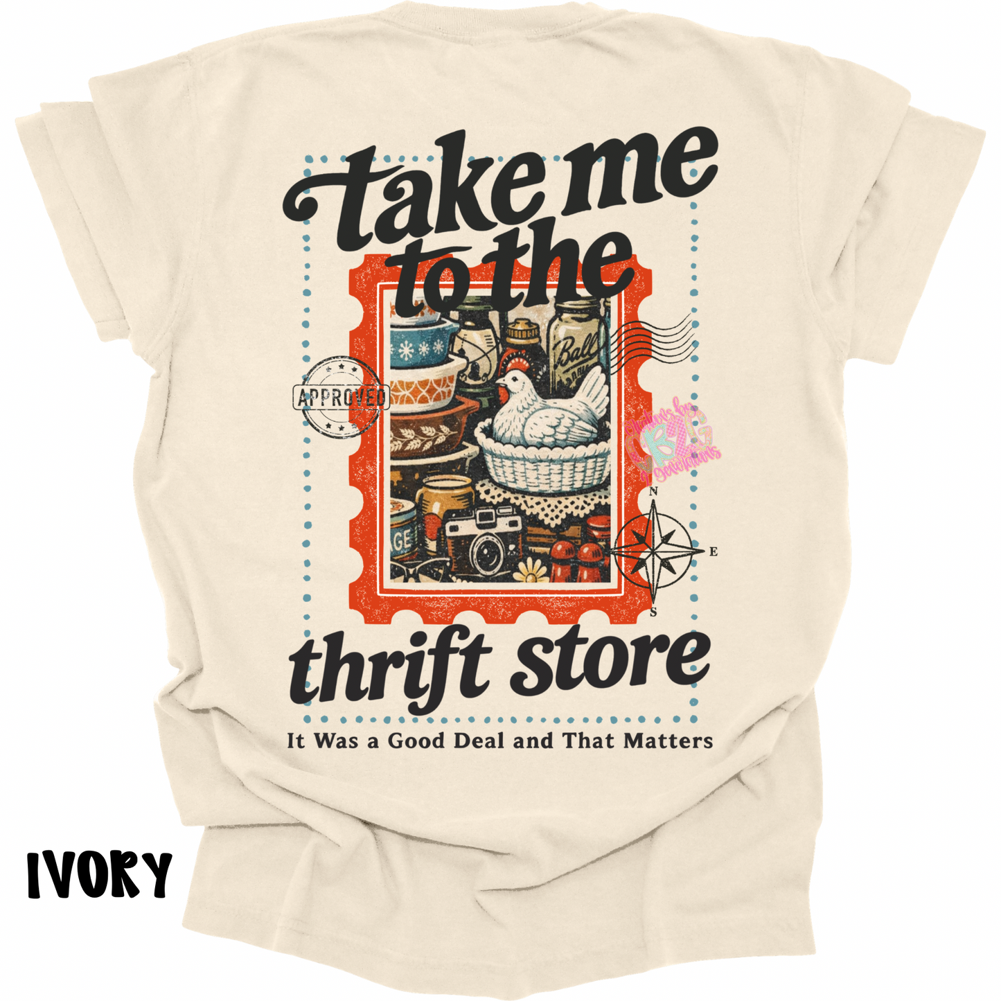 TAKE ME TO THE THRIFT STORE WITH FRONT POCKET DESIGN PREORDER