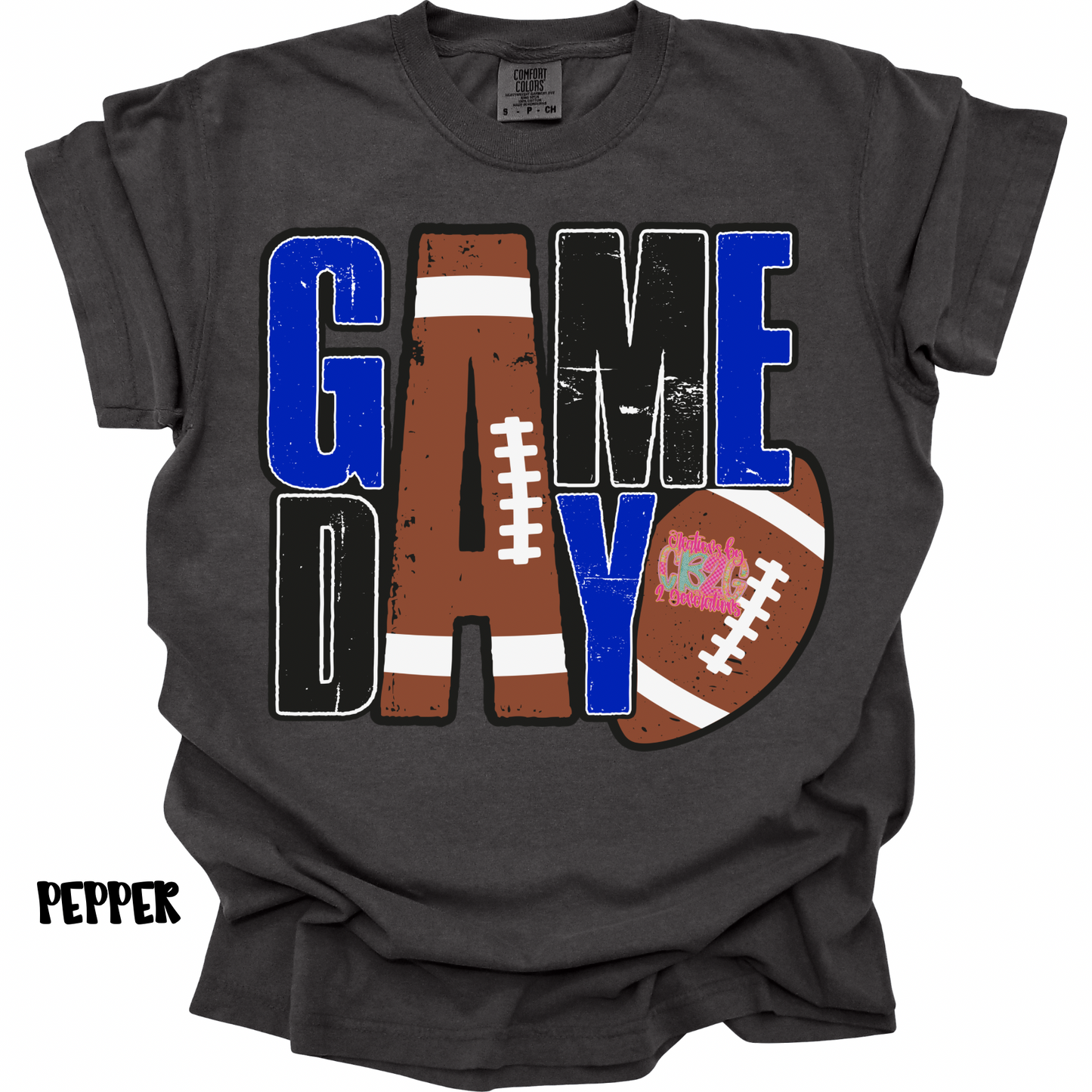 GAME DAY FOOTBALL BLUE/BLACK/WHITE PREORDER