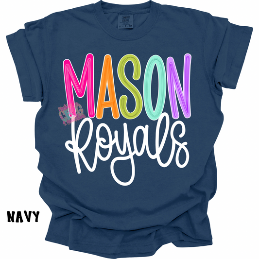 MASON ROYALS COLOR POP WITH WHITE CURSIVE PREORDER (YOUTH)