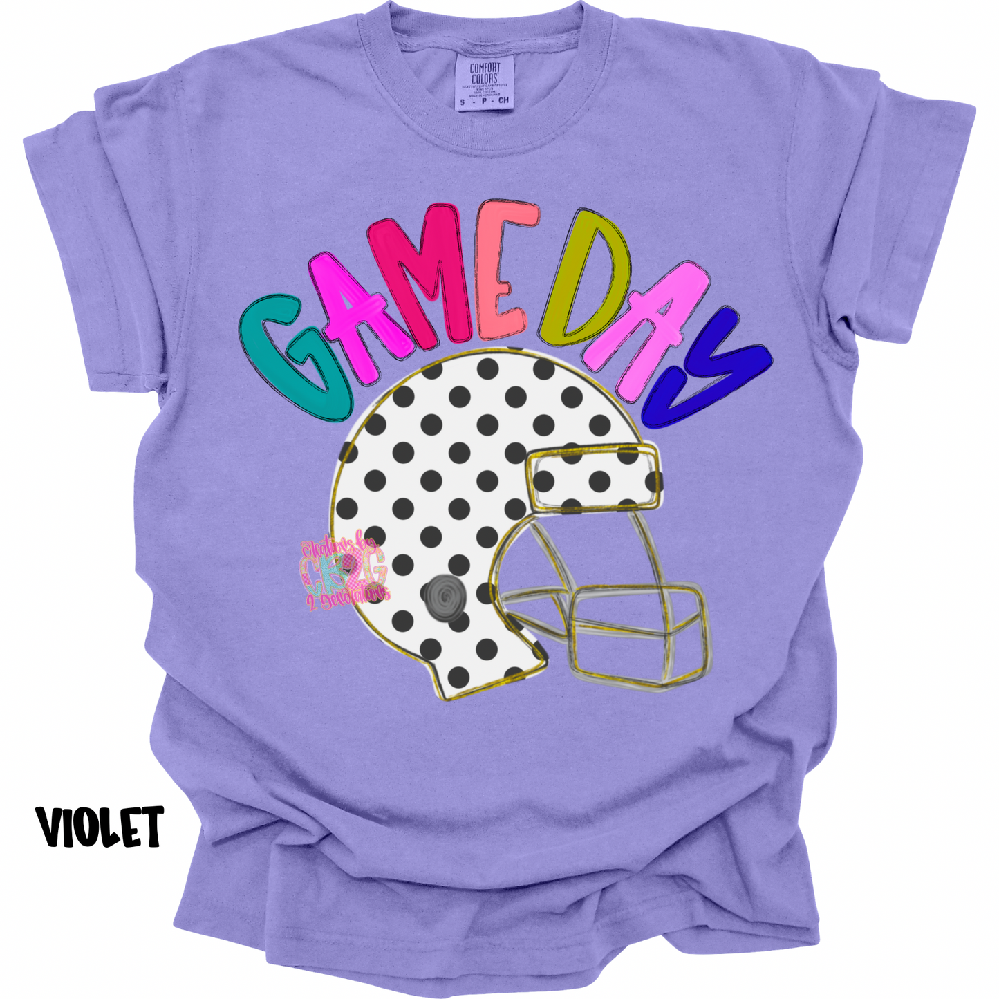GAME DAY COLORFUL WITH POLKA DOT HELMET PREORDER