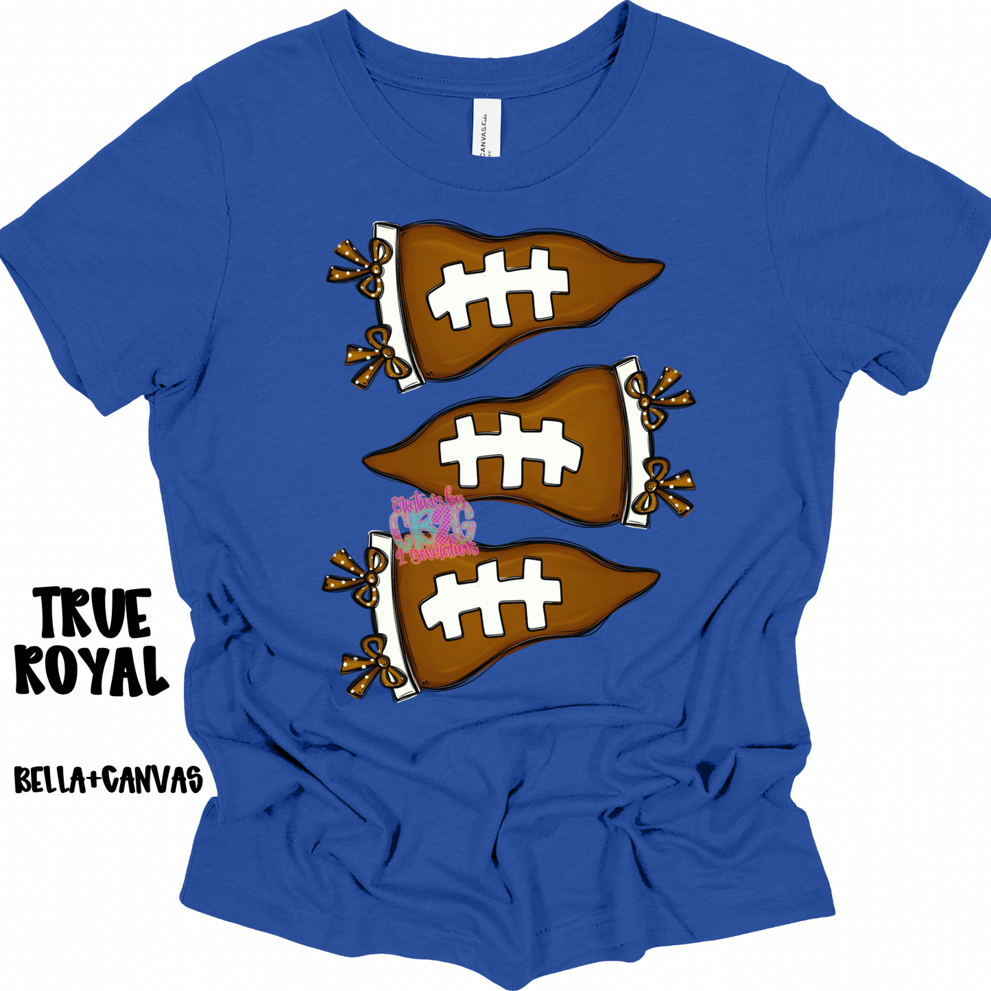 3 FOOTBALL PENNANT BELLA+CANVAS PREORDER (TODDLER)