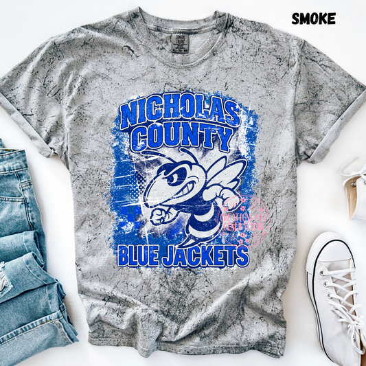 NICHOLAS COUNTY BLUE JACKETS GRUNGE PREORDER (YOUTH)