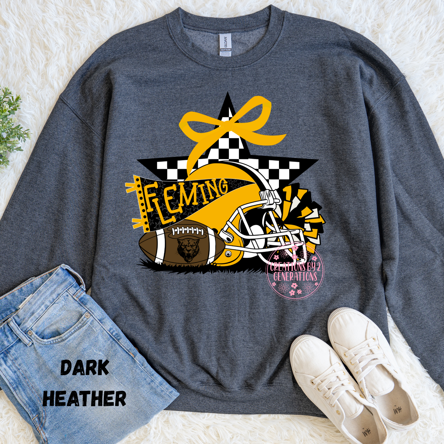 FLEMING FOOTBALL WITH CHECKERED SWEATSHIRT STAR PREORDER (YOUTH)