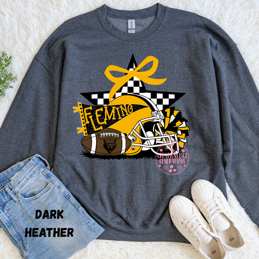 FLEMING FOOTBALL WITH CHECKERED SWEATSHIRT STAR PREORDER (YOUTH)