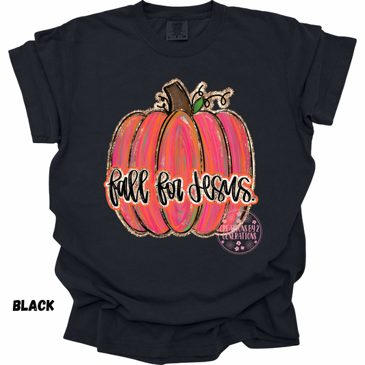 FALL FOR JESUS PINK PUMPKIN PRINT