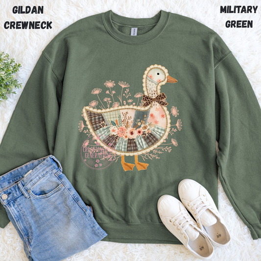 FAUX QUILT LACE GOOSE