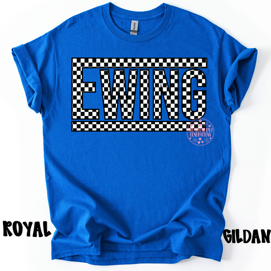 EWING BLACK/WHITE CHECKERED PREORDER (YOUTH)