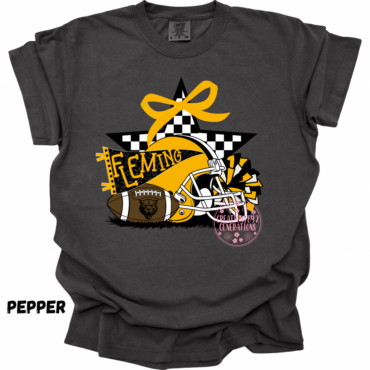 FLEMING FOOTBALL WITH CHECKERED STAR PREORDER (YOUTH)