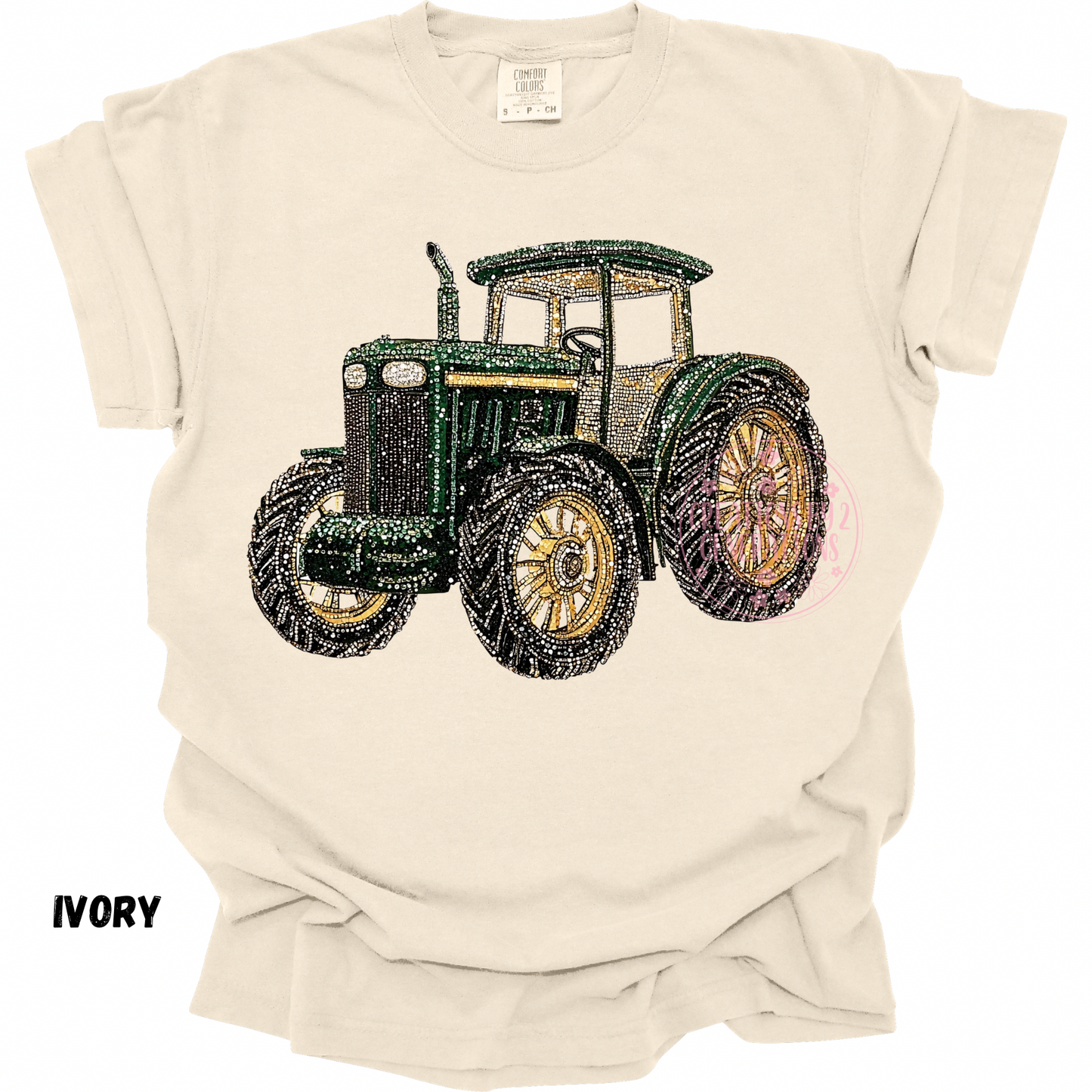 TRACTOR FAUX RHINESTONES