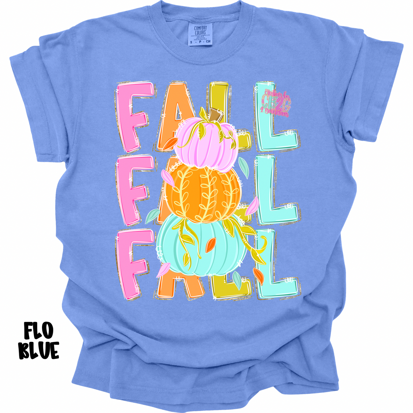 FALL MULTICOLORED WITH PUMPKIN STACK PREORDER