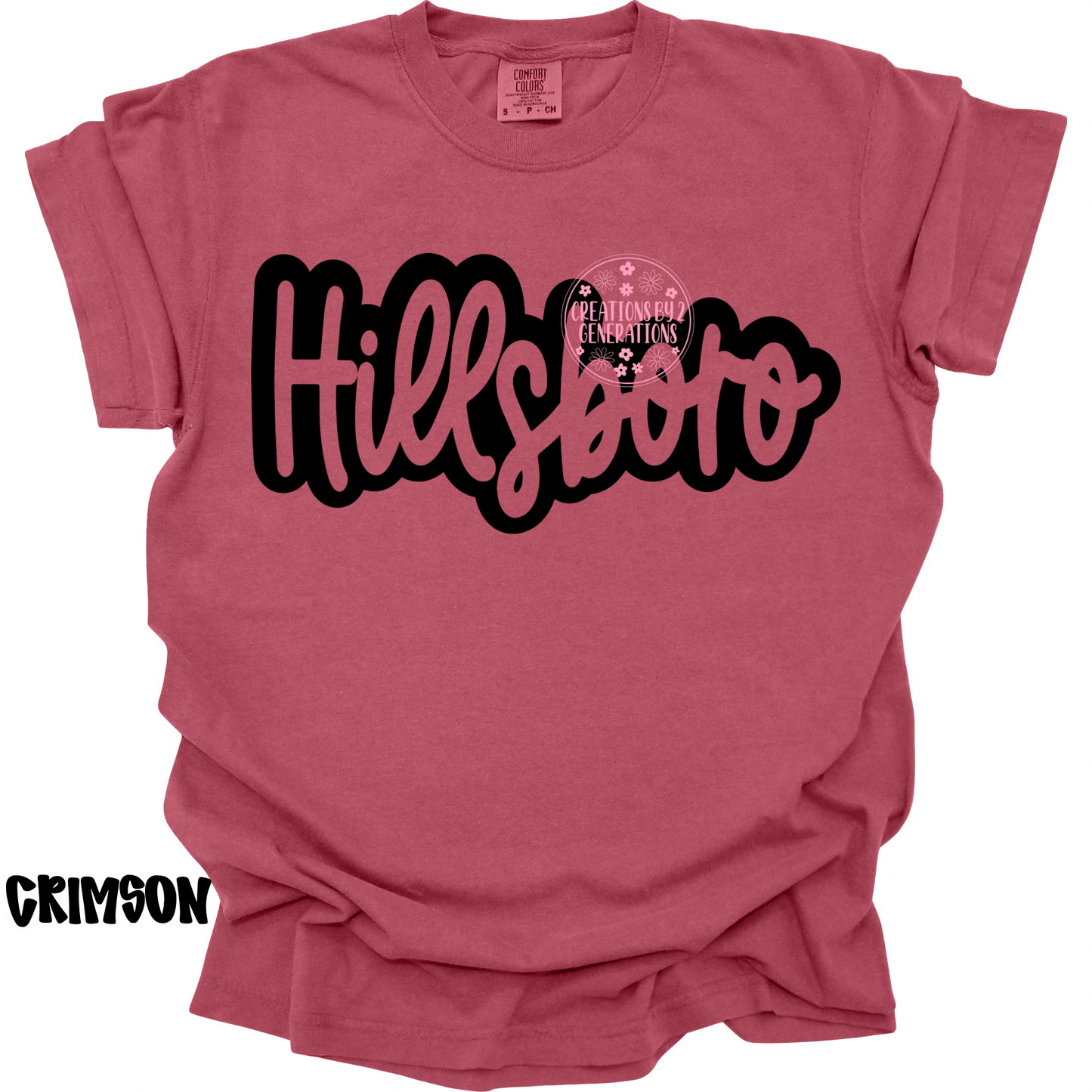 HILLSBORO CURSIVE BLACK OUTLINE PREORDER