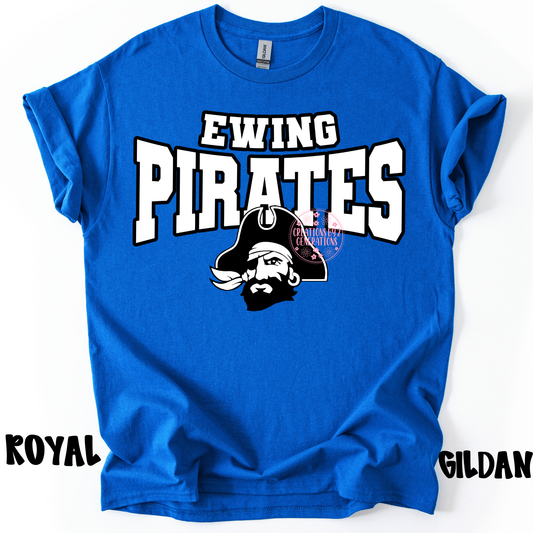 EWING PIRATES WHITE/BLACK GILDAN PREORDER (YOUTH)