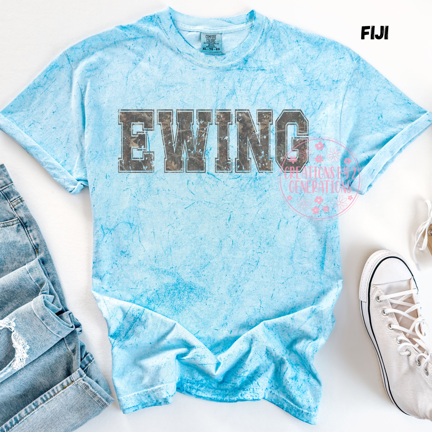 CAMO EWING DISTRESSED