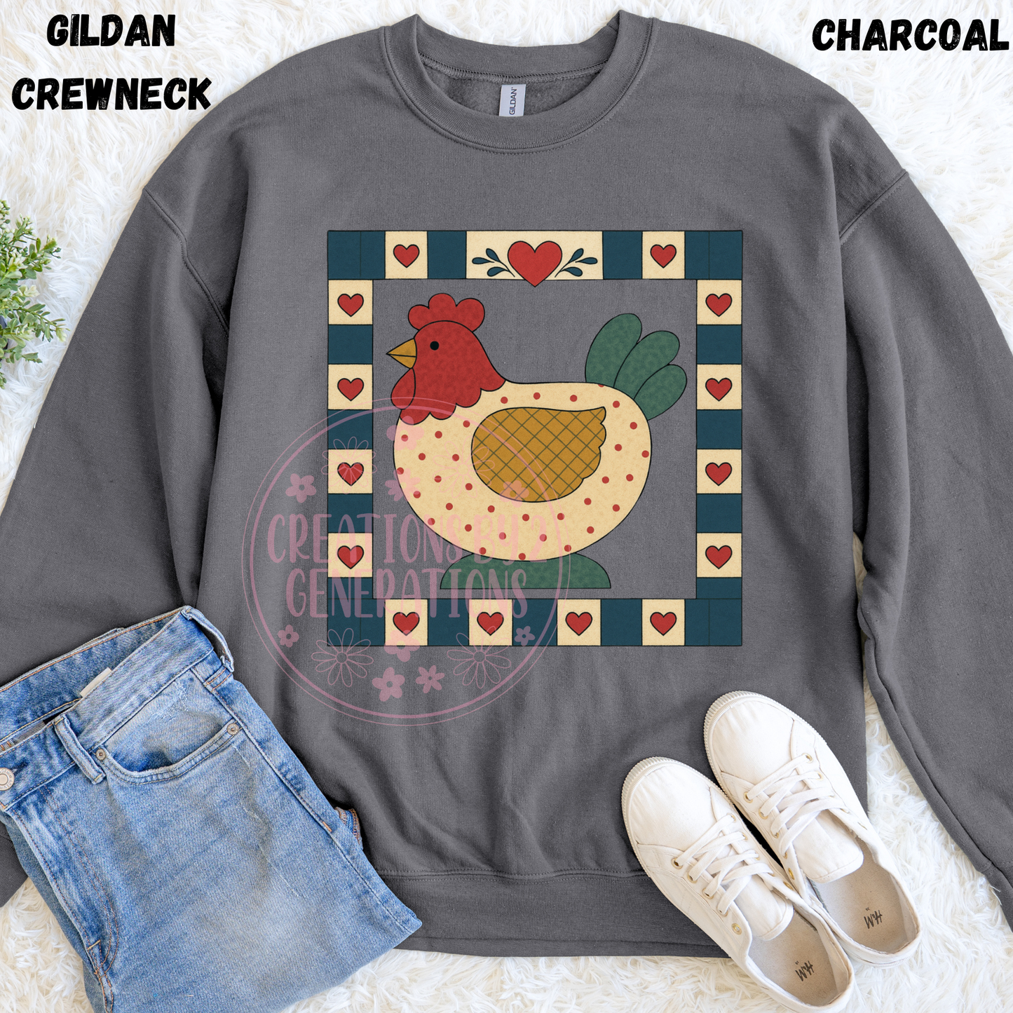 CHICKEN QUILT SQUARE