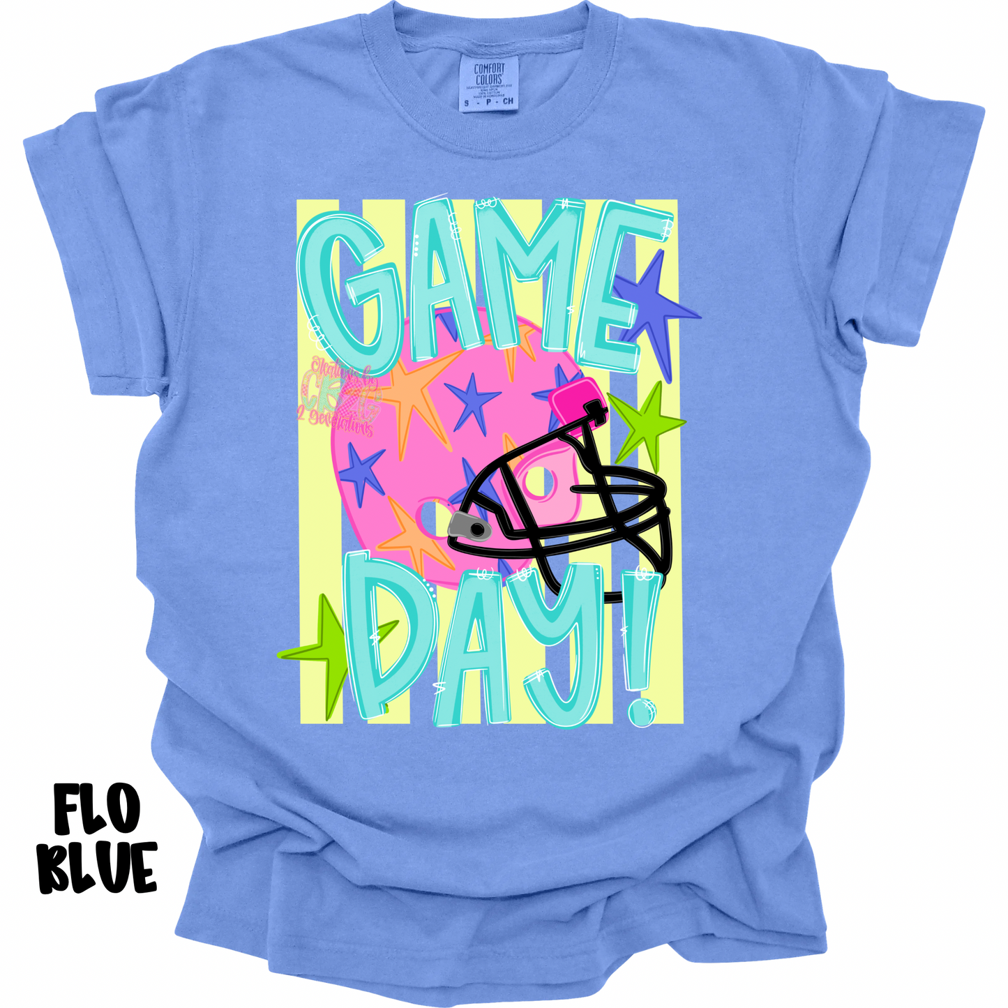 GAME DAY PINK HELMET WITH STRIPES COLORFUL PREORDER