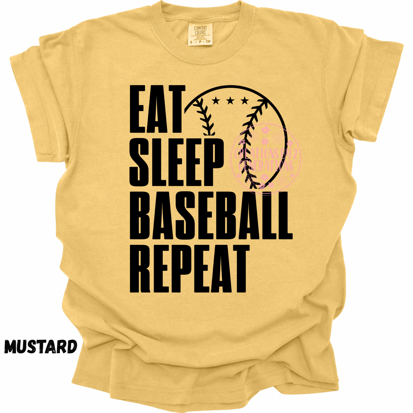 EAT SLEEP BASEBALL REPEAT PREORDER