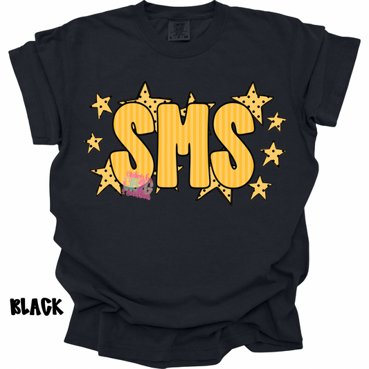 SMS YELLOW STRIPES WITH STARS PREORDER (YOUTH)