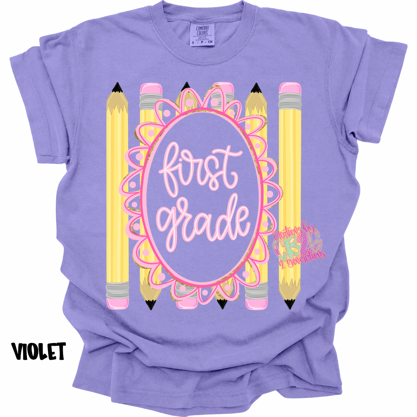 FIRST GRADE FRAME WITH PENCILS PREORDER (YOUTH)
