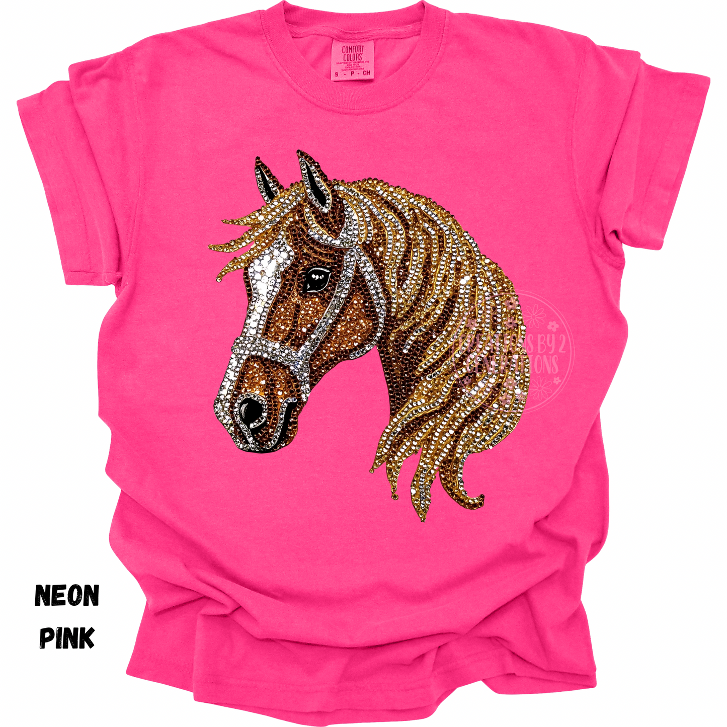 HORSE HEAD FAUX RHINESTONE PREORDER
