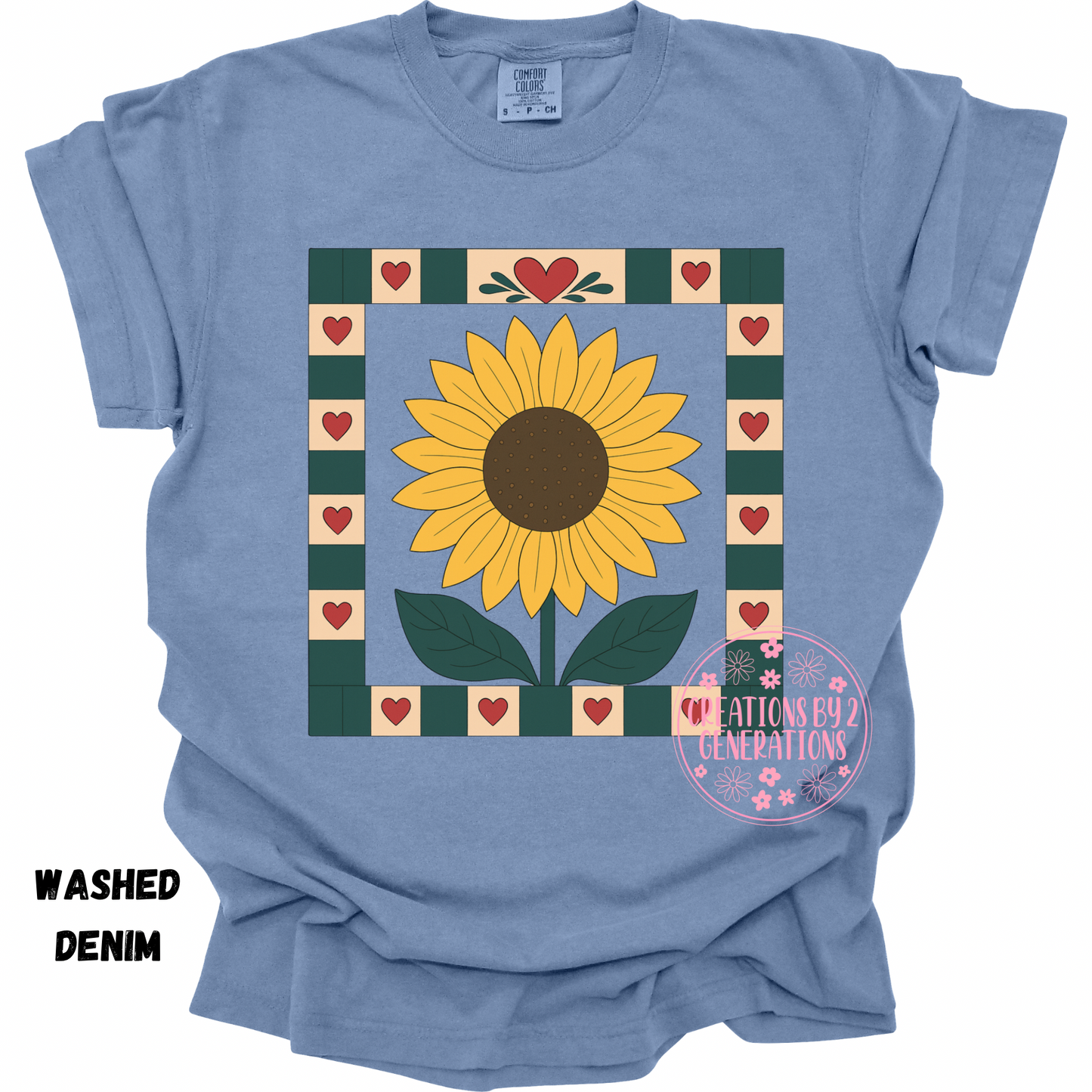 SUNFLOWER QUILT SQUARE