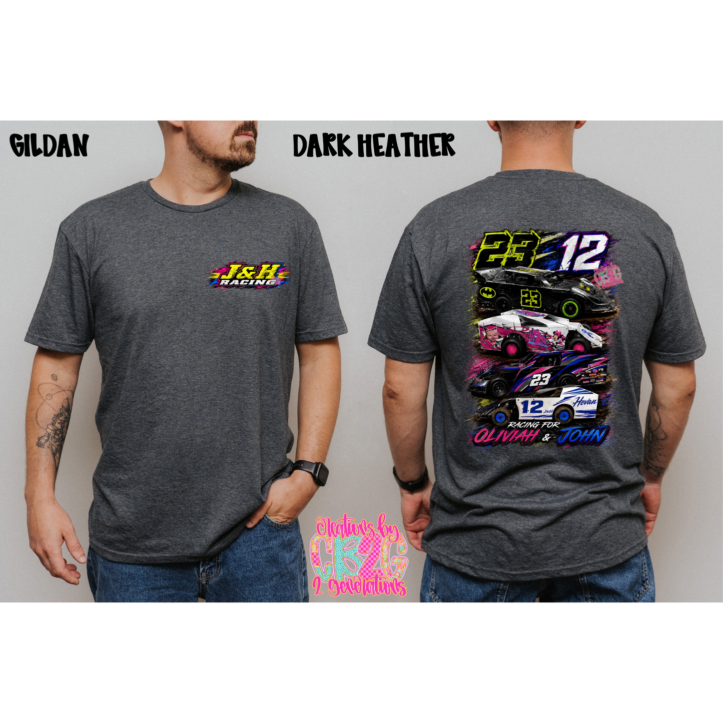 J & H RACING WITH FRONT LEFT CHEST DESIGN PREORDER