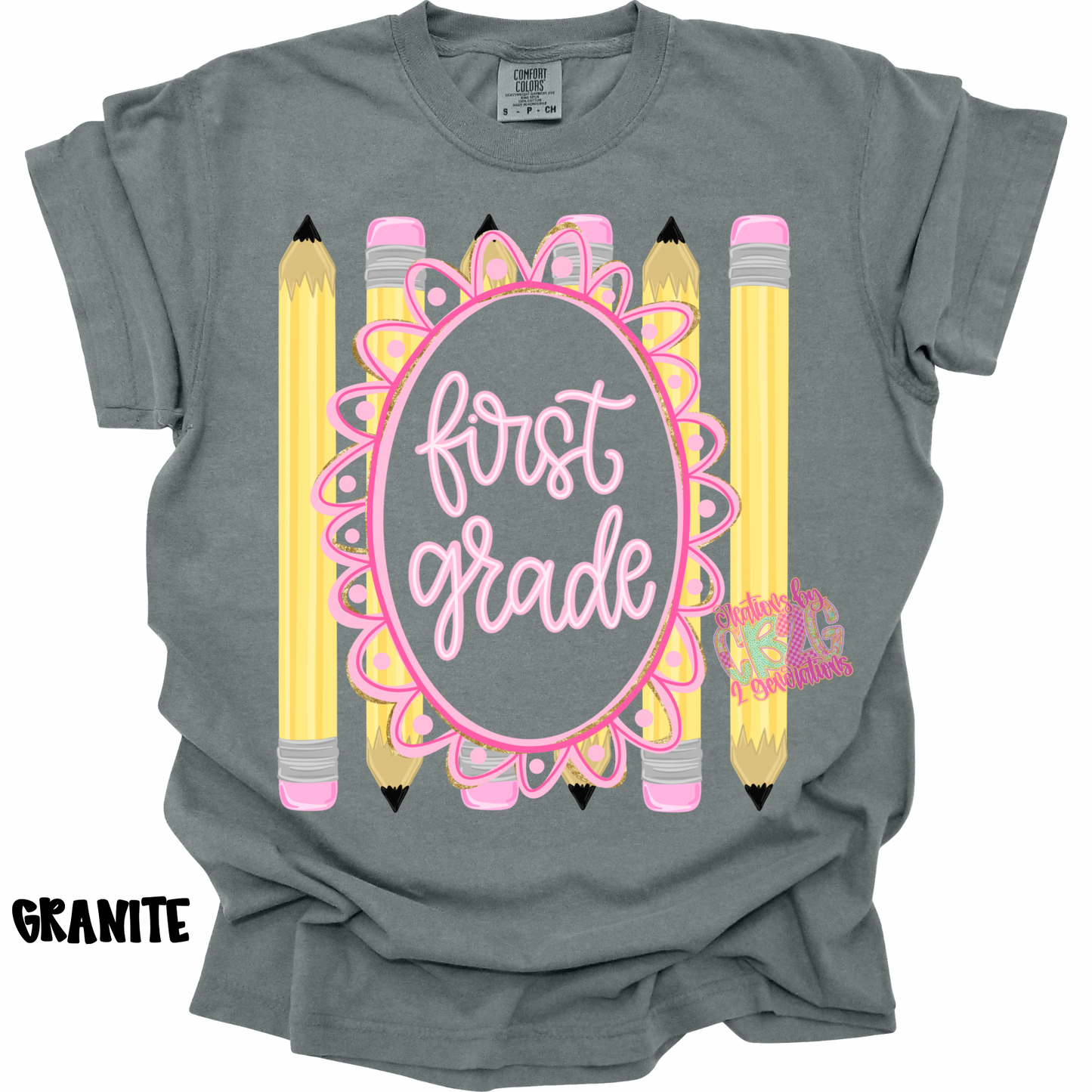 FIRST GRADE FRAME WITH PENCILS PREORDER (YOUTH)