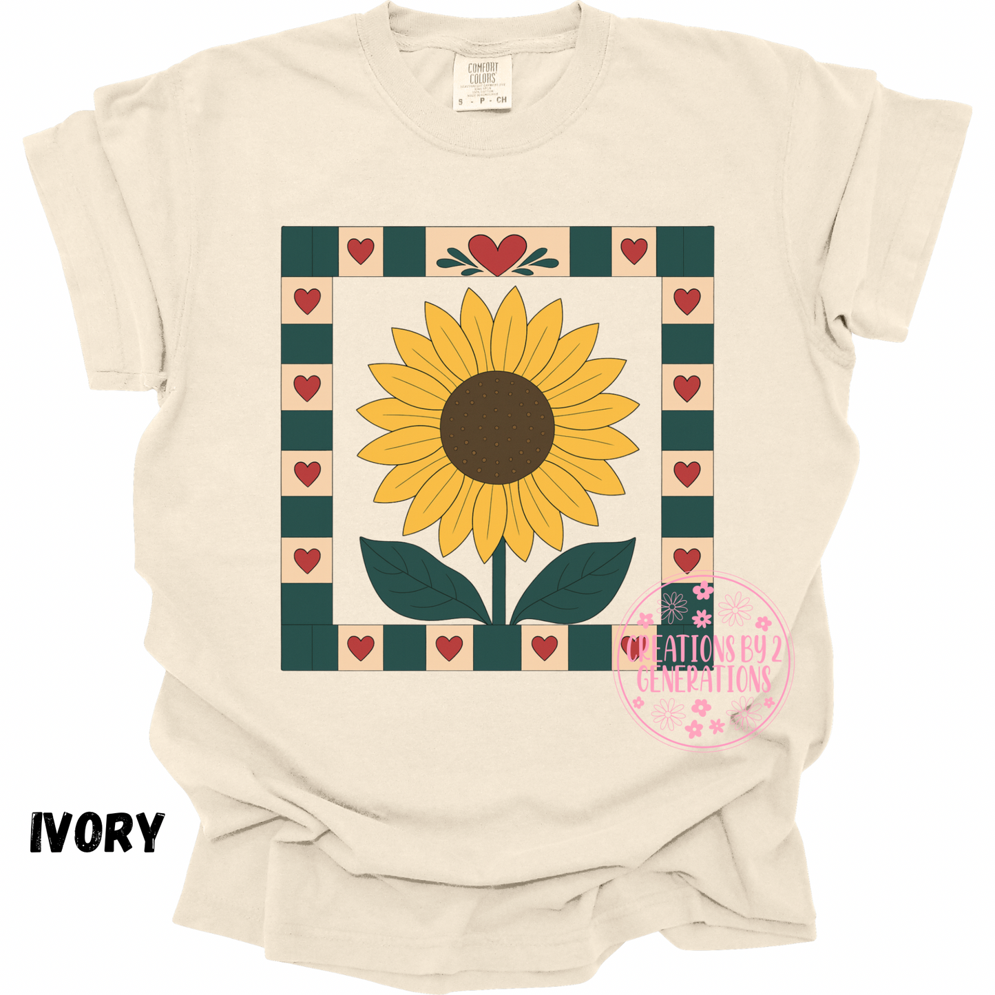 SUNFLOWER QUILT SQUARE