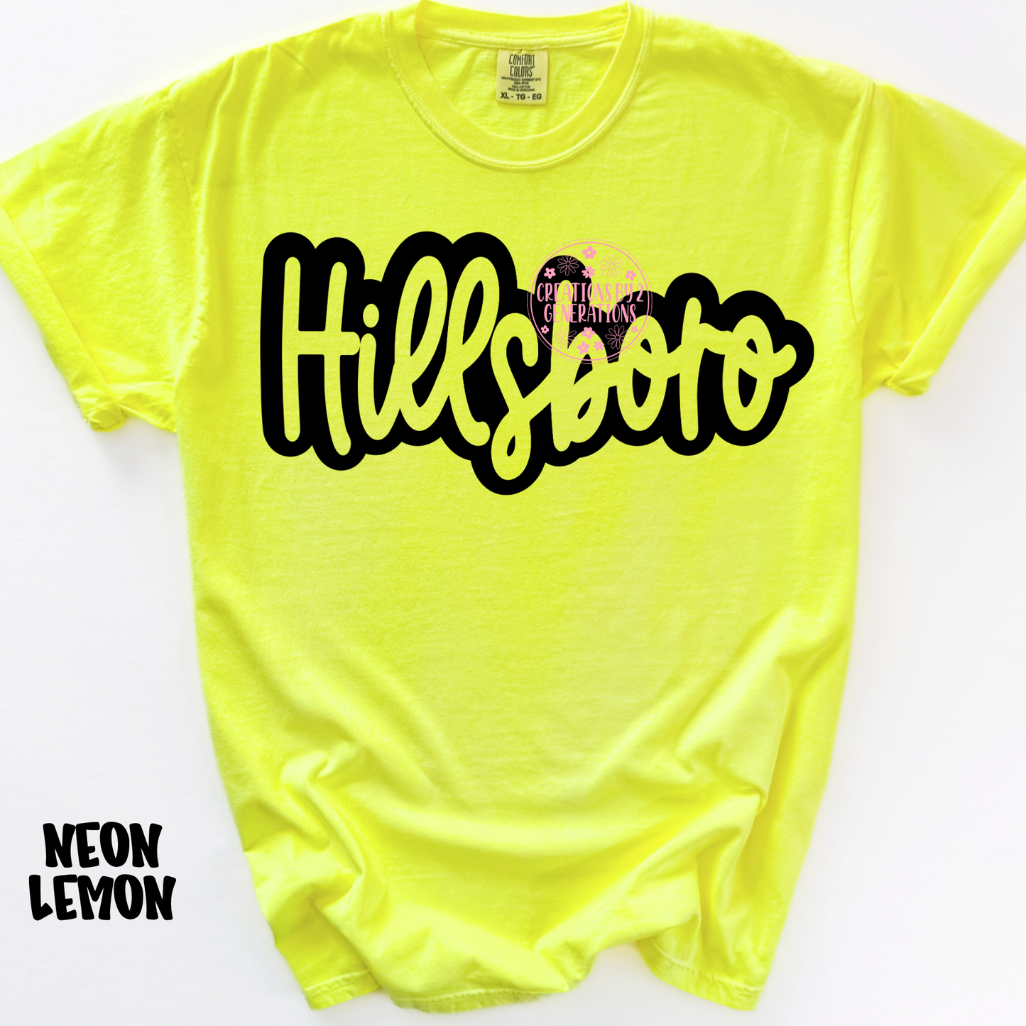 HILLSBORO CURSIVE BLACK OUTLINE PREORDER