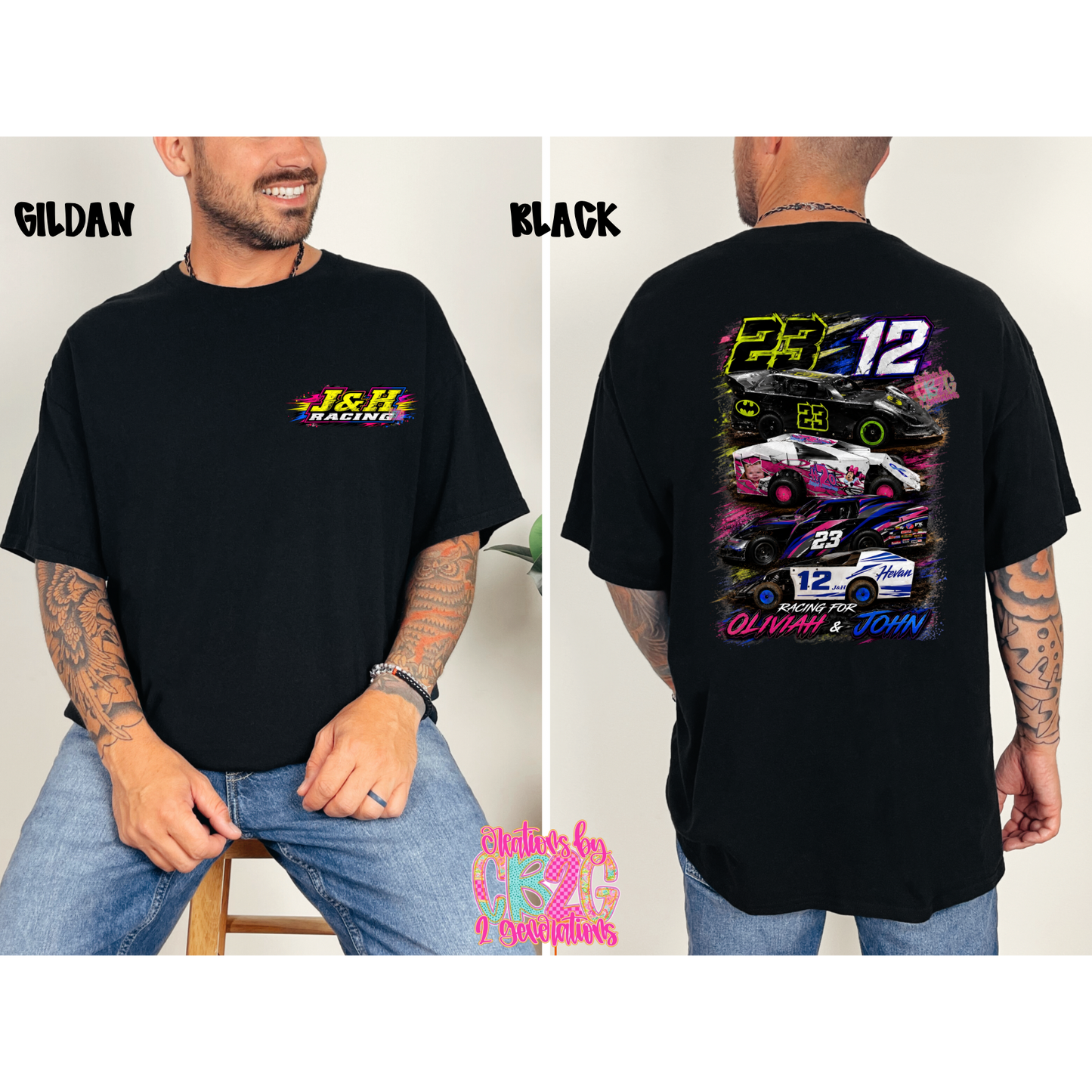 J & H RACING WITH FRONT LEFT CHEST DESIGN PREORDER