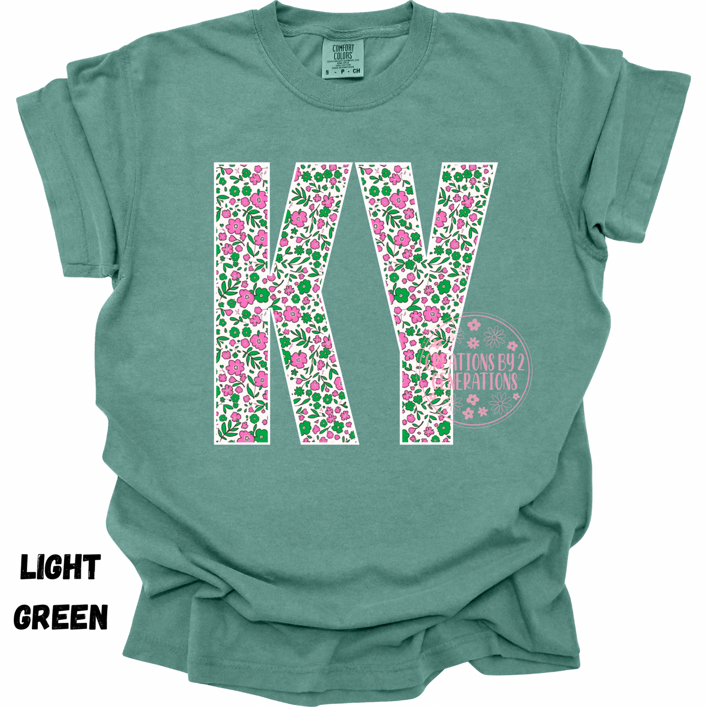 KY PINK GREEN FLORAL