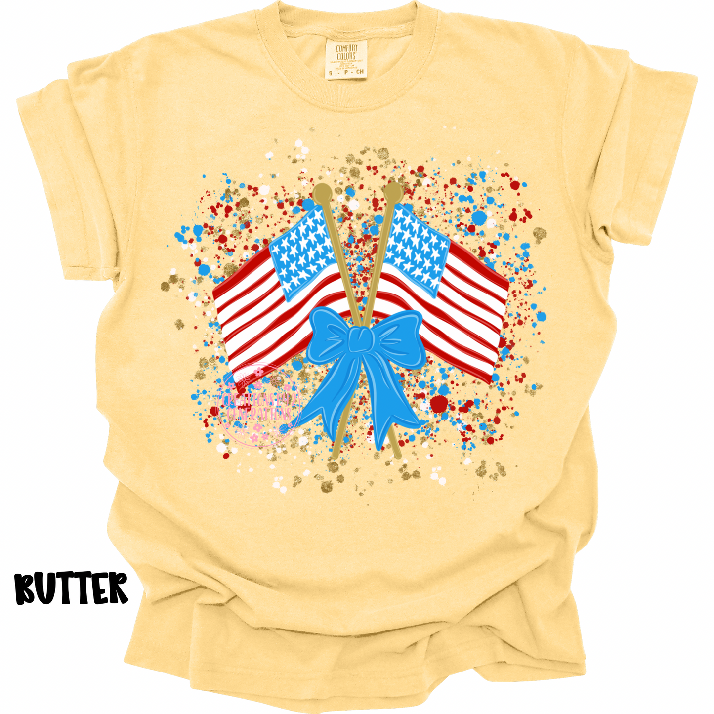 2 FLAGS WITH PAINT SPLATTER PREORDER