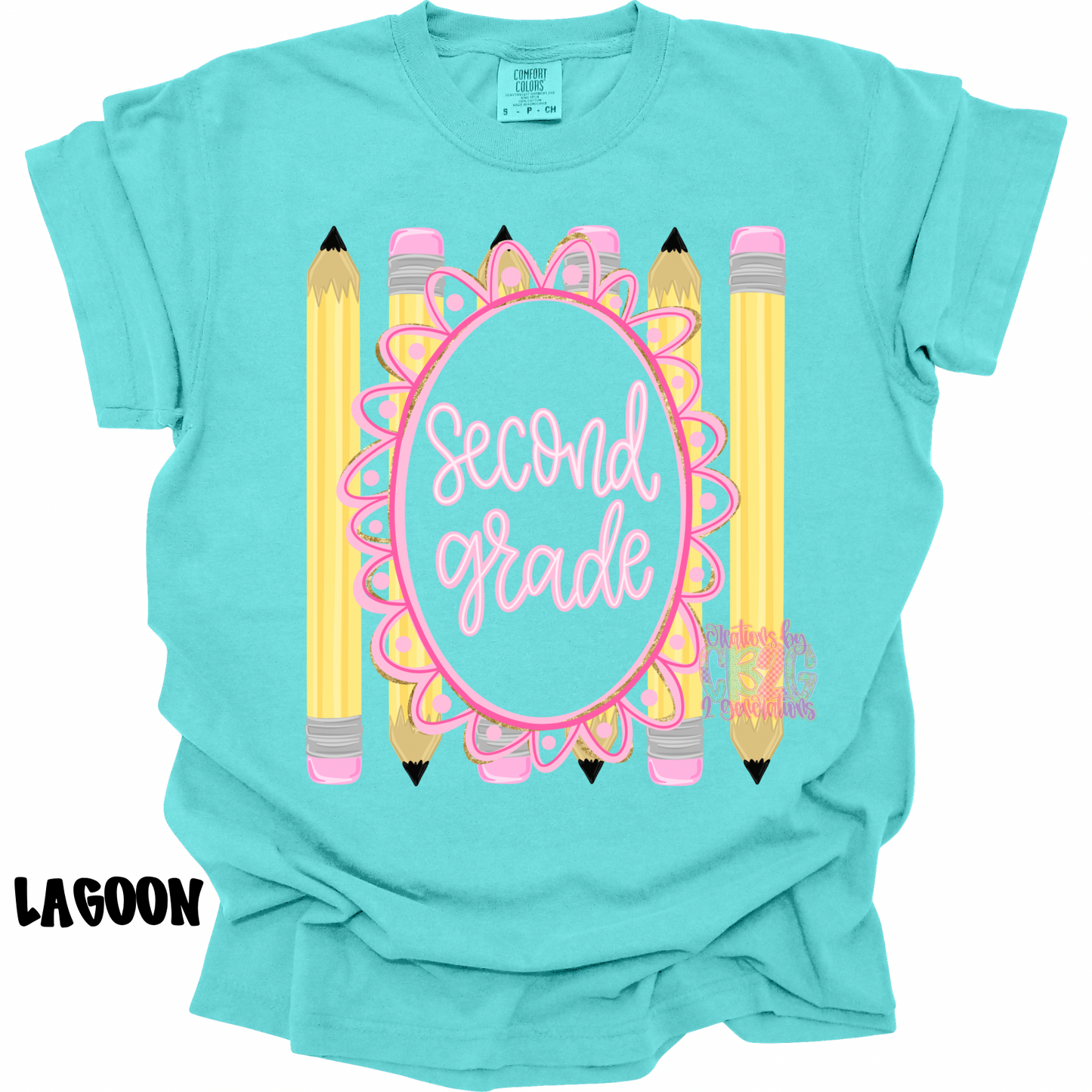 SECOND GRADE WITH FRAME & PENCILS PREORDER (YOUTH)