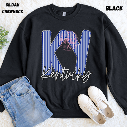 KY KENTUCKY FAUX EMBROIDERY PRINT (YOUTH)