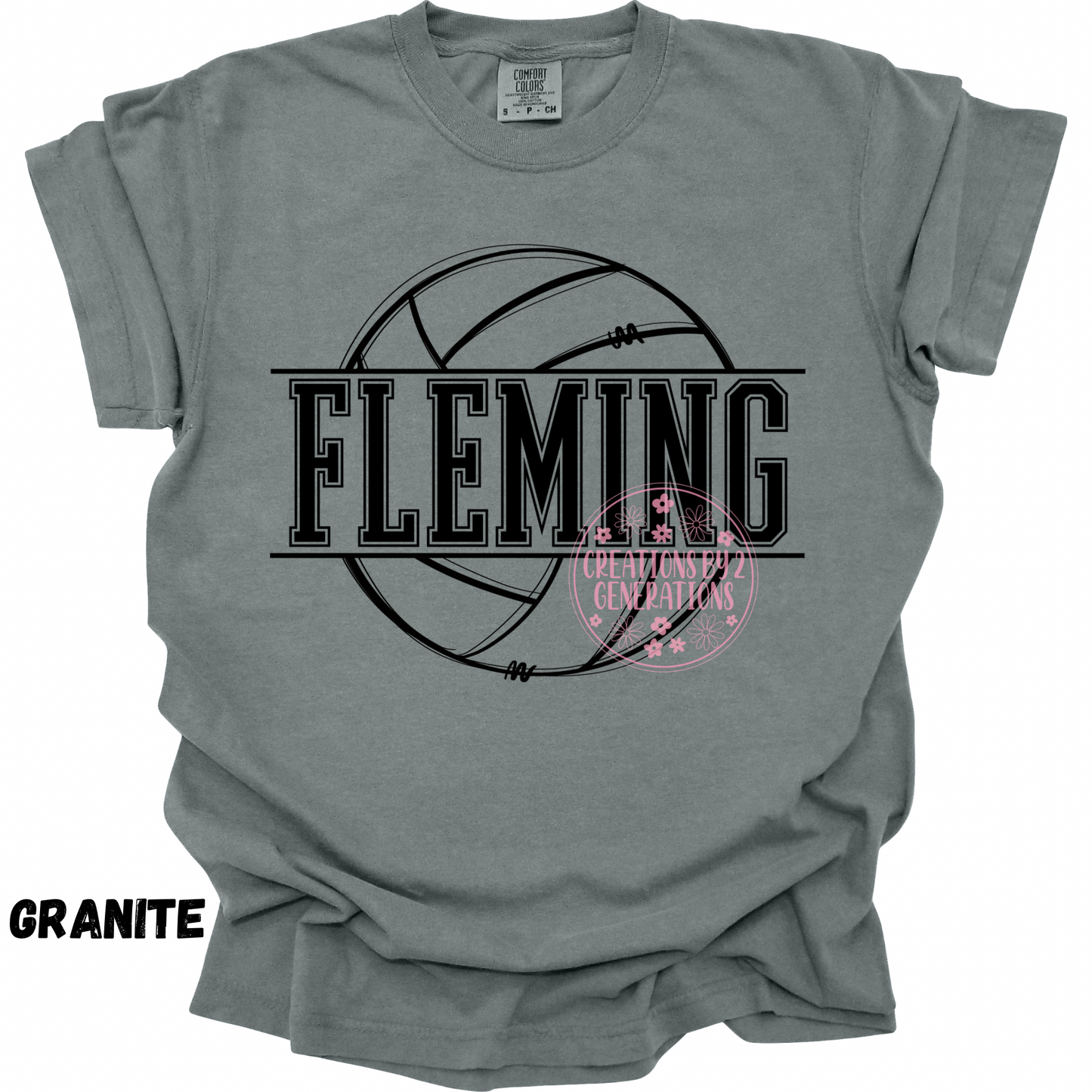 FLEMING VOLLEYBALL BLACK OUTLINE PREORDER (YOUTH)