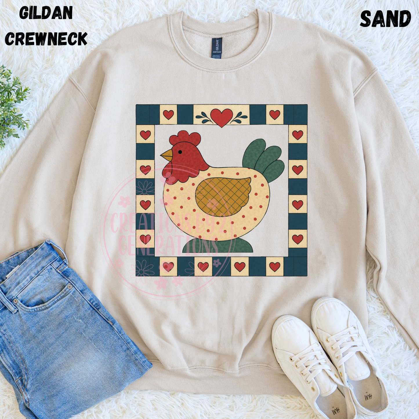 CHICKEN QUILT SQUARE