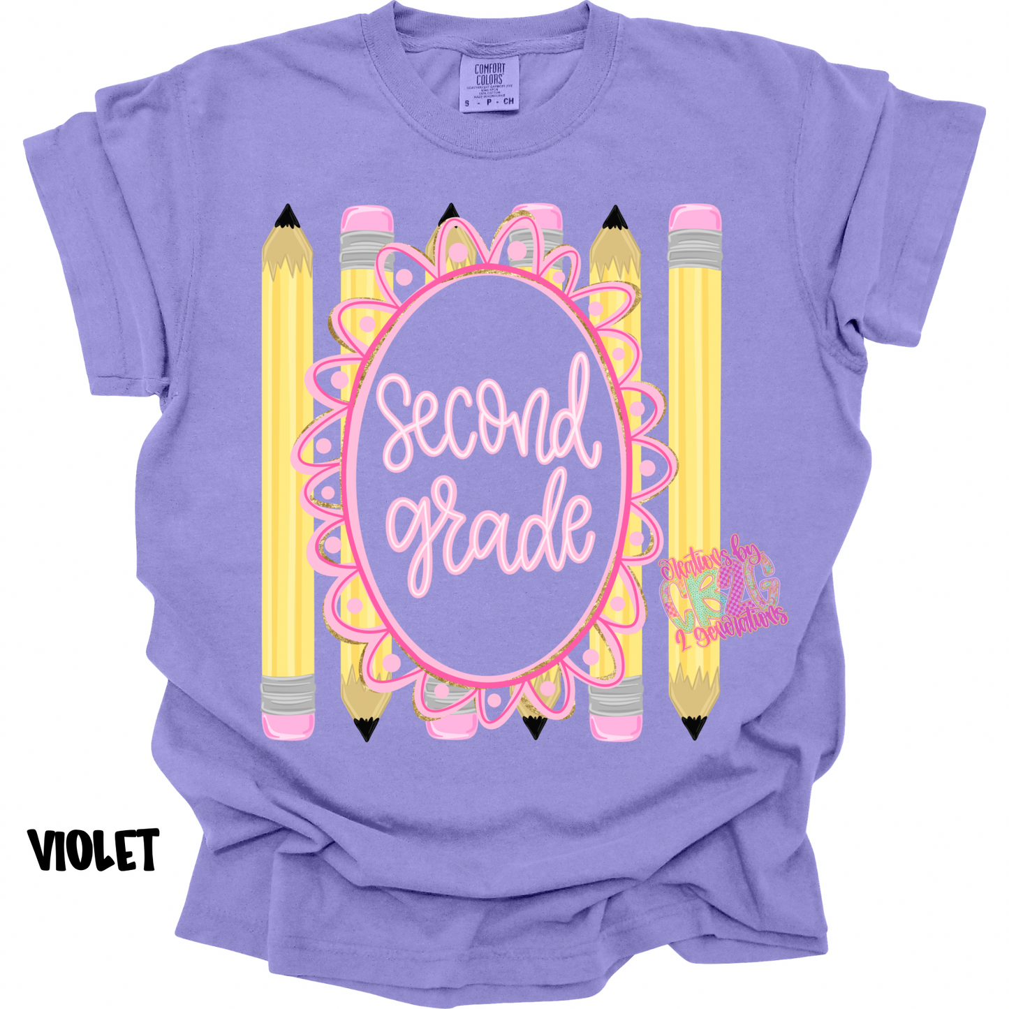 SECOND GRADE FRAME WITH PENCILS PREORDER (YOUTH)