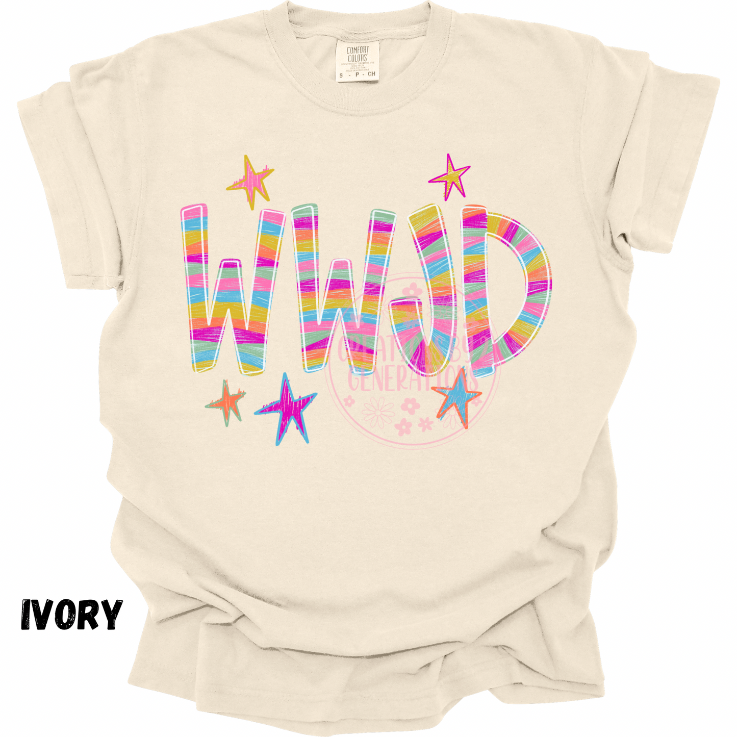 WWJD COLORFUL STRIPES PREORDER