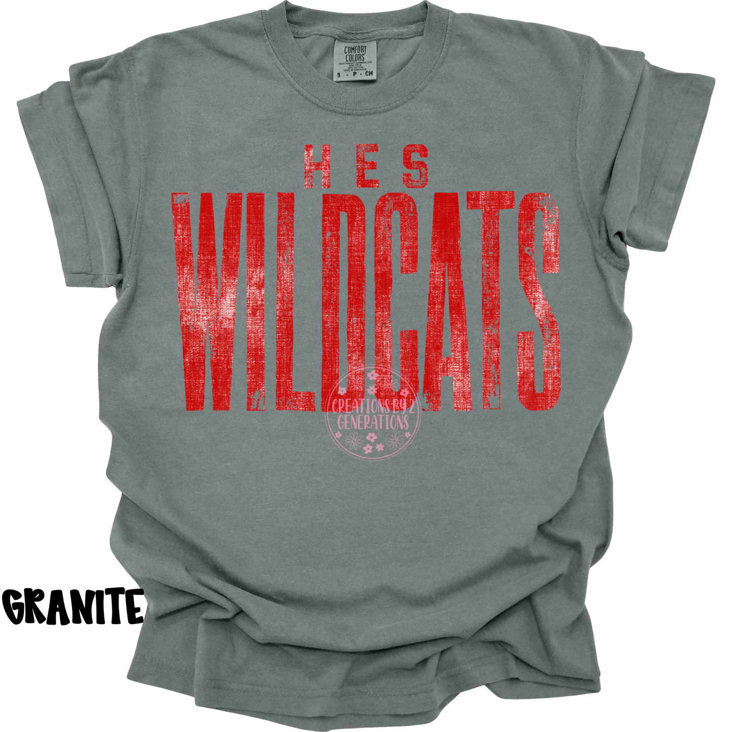 HES WILDCATS RED DISTRESSED PREORDER