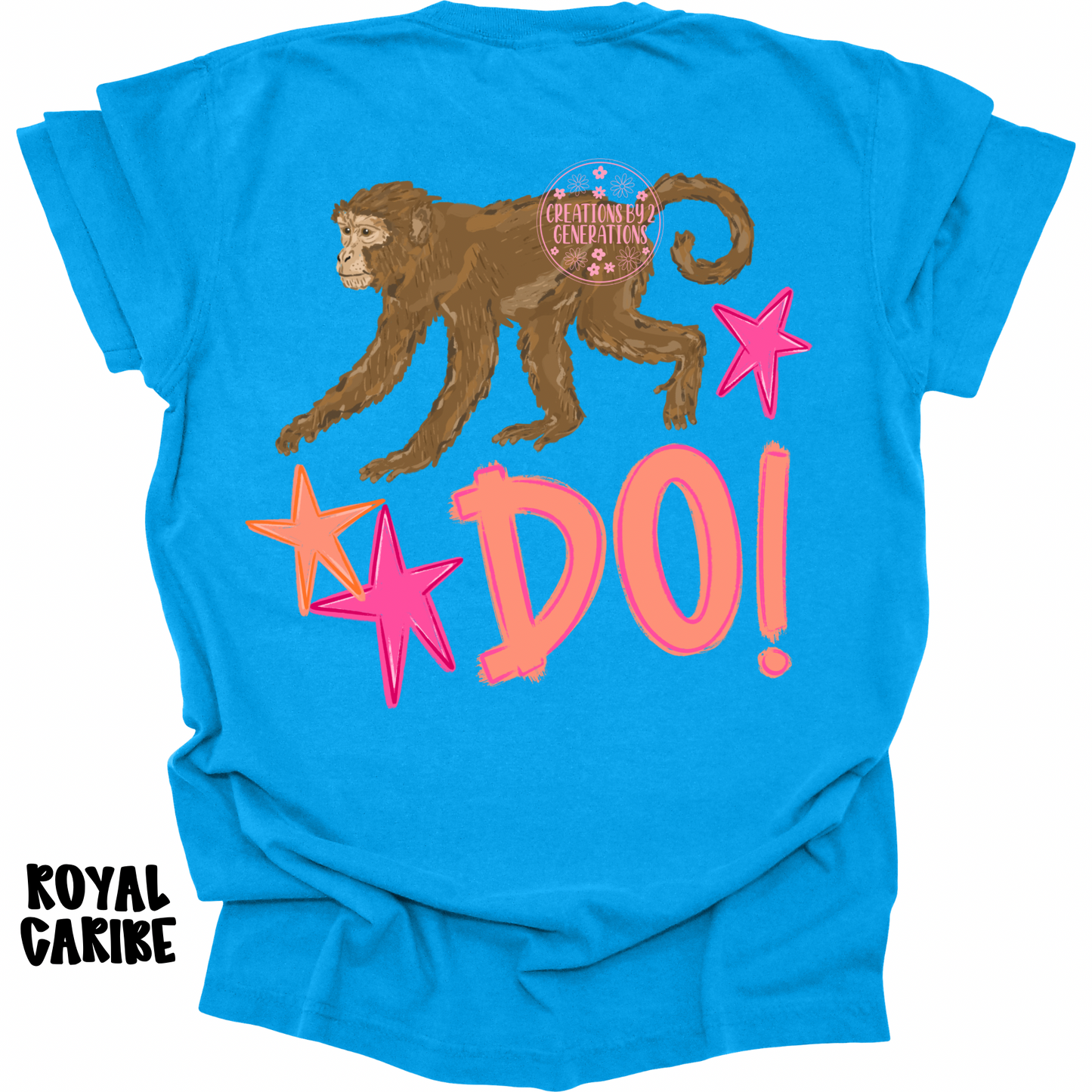 MONKEY SEE (FRONT) MONKEY DO! (BACK) PINK/ORANGE PREORDER