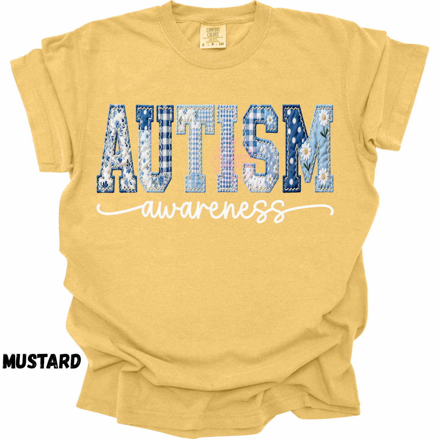 AUTISM AWARENESS FAUX QUILTED PREORDER