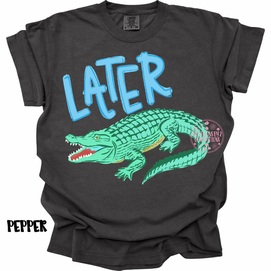 LATER GATOR (FRONT DESIGN) AFTER WHILE CROCODILE (BACK DESIGN) BLUE PREORDER (YOUTH)