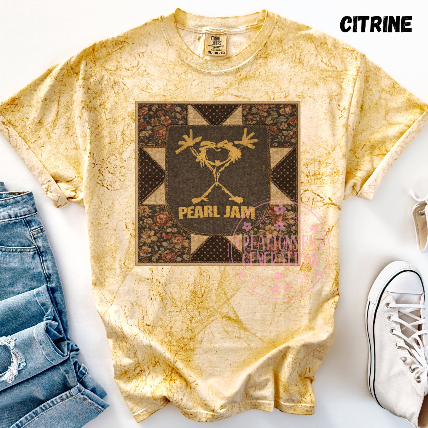 PE@RL J@M QUILT SQUARE