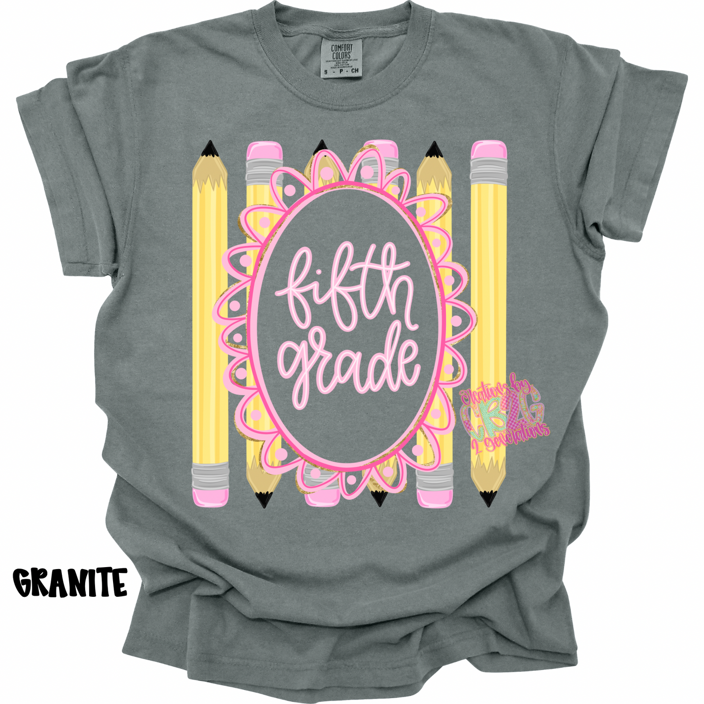 FIFTH GRADE FRAME WITH PENCILS PREORDER (YOUTH)