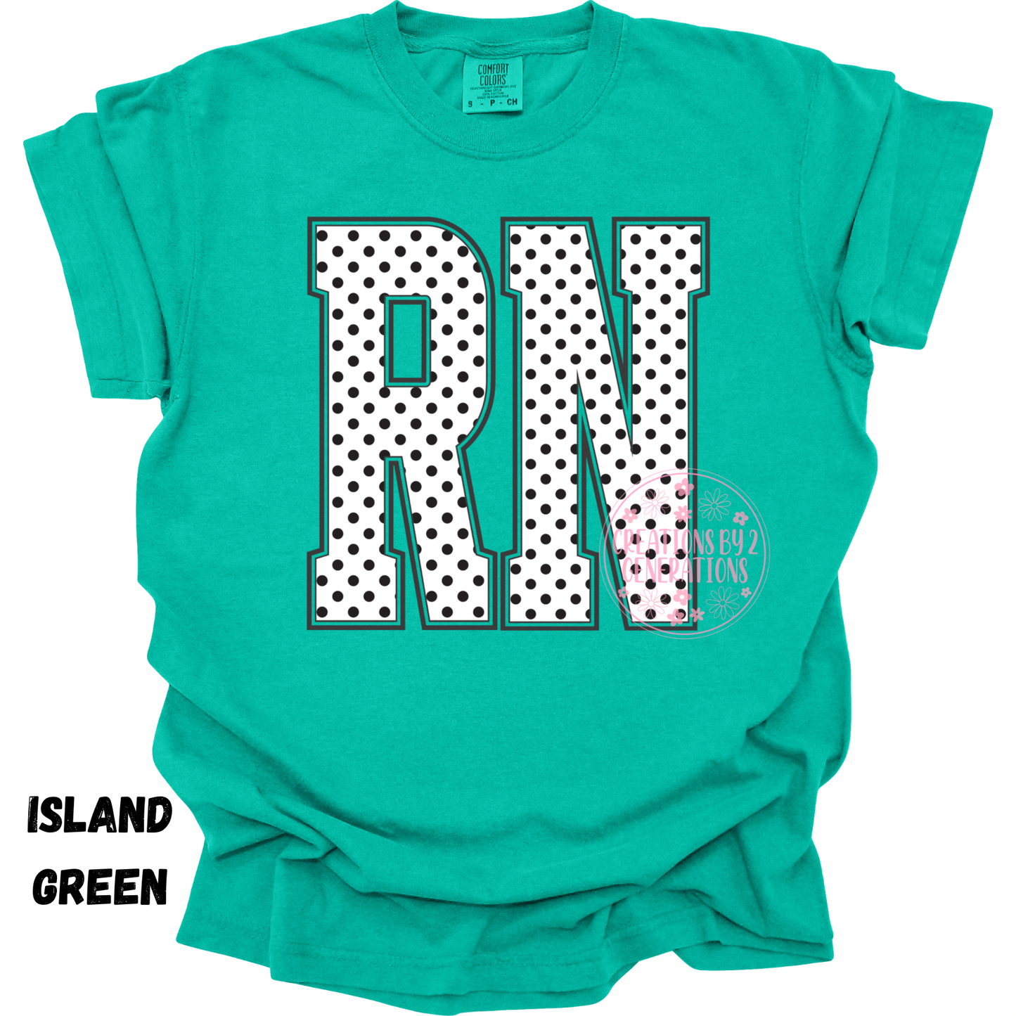 RN WHITE WITH BLACK DOTS PREORDER