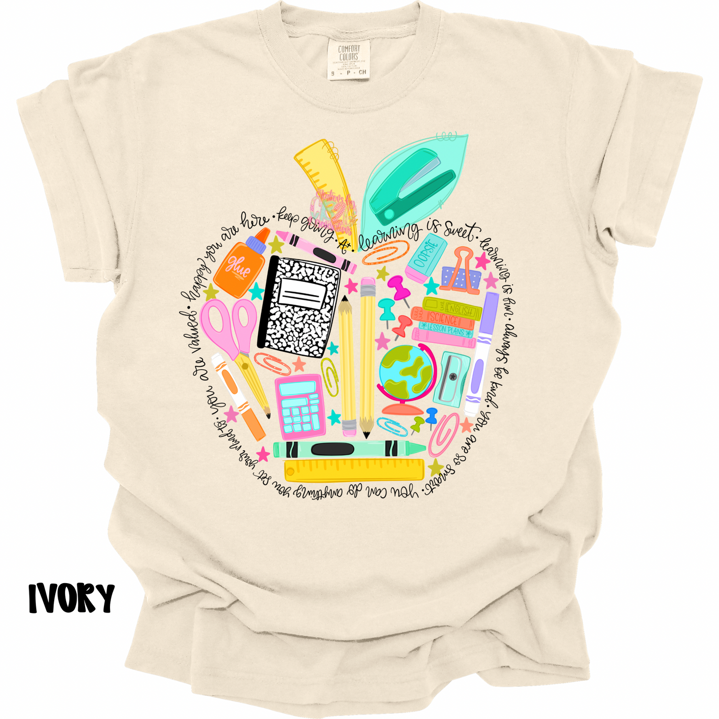 SCHOOL SUPPLIES IN APPLE PREORDER