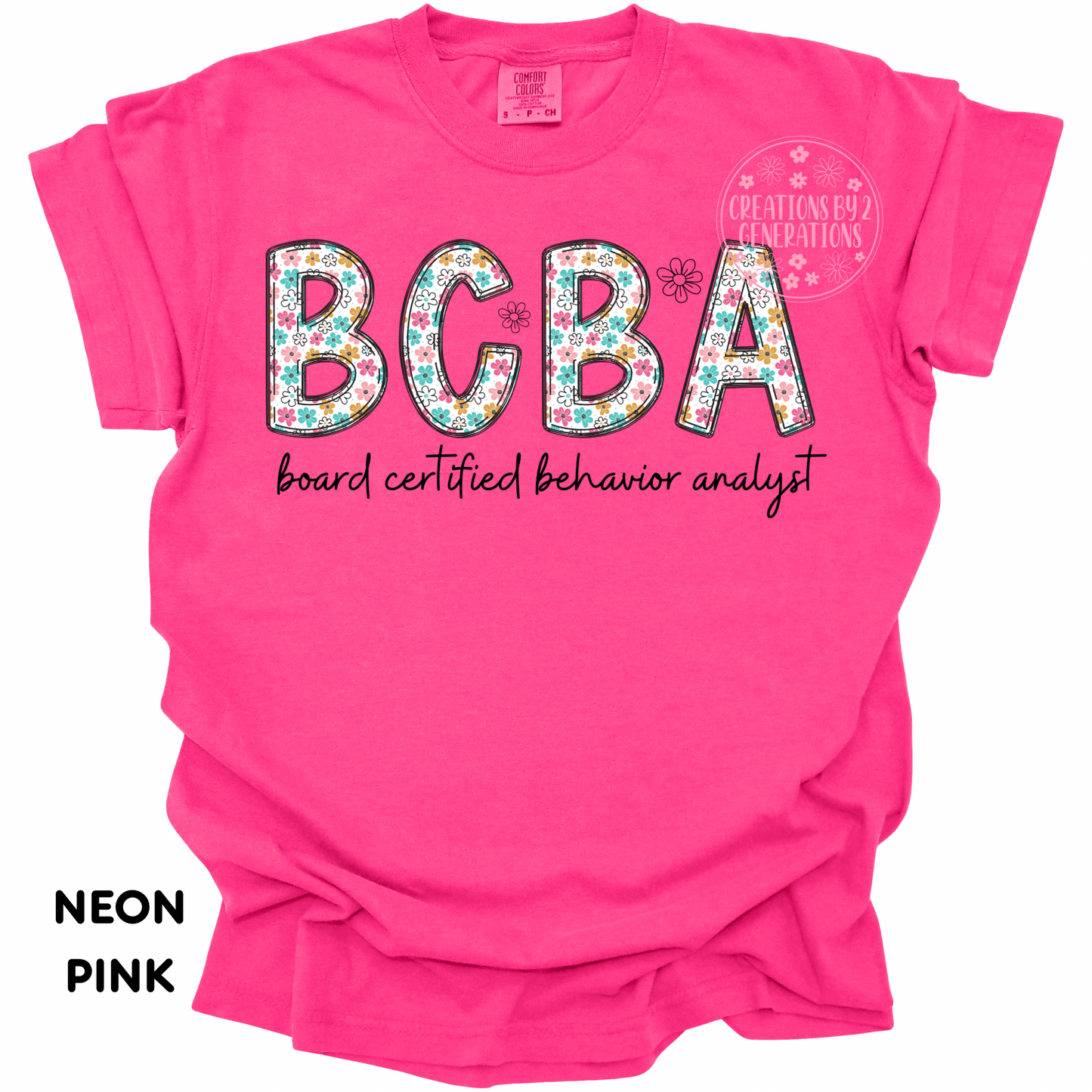 BCBA WHITE WITH FLOWERS PREORDER